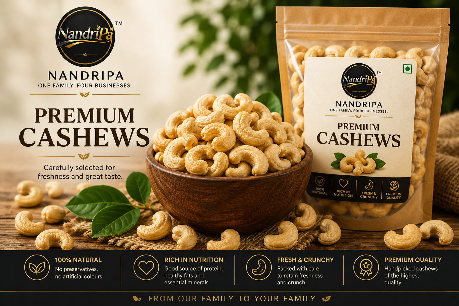 NANDRIPA Premium Cashews